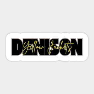 Denison Yellow Jackets Sticker